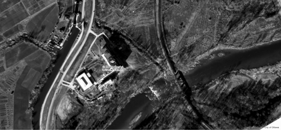 Aerial Photograph Carleton University Campus