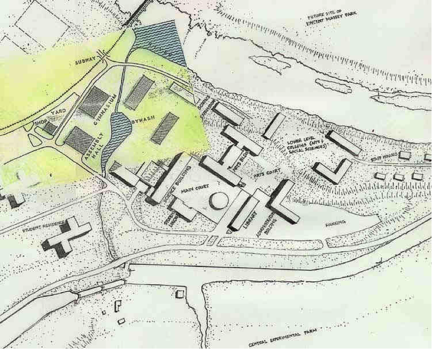 Architectural Associates Plan (Fall, 1954): Composite Reconstitution Site Plan