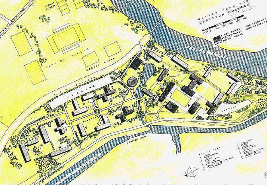 Architectural Associates Plan (1954-55): Site Plan