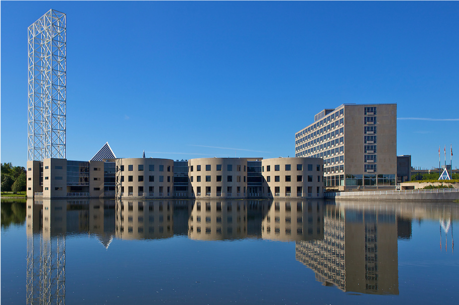 Diefenbaker Building 15 - exterior looking at east side over the Rideau River