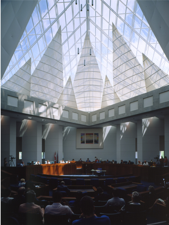 Diefenbaker Building 29 - interior view of 1992 Council Chamber