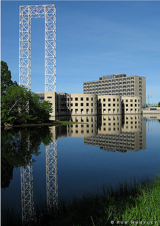 Diefenbaker building 10 - addition from south west over Rideau River