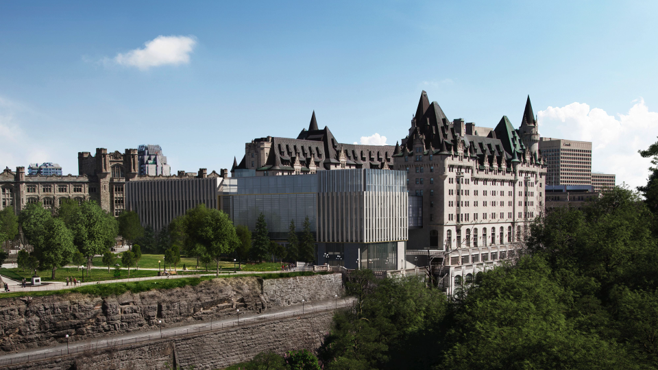 The new addition is not compatible with the older style of the building.