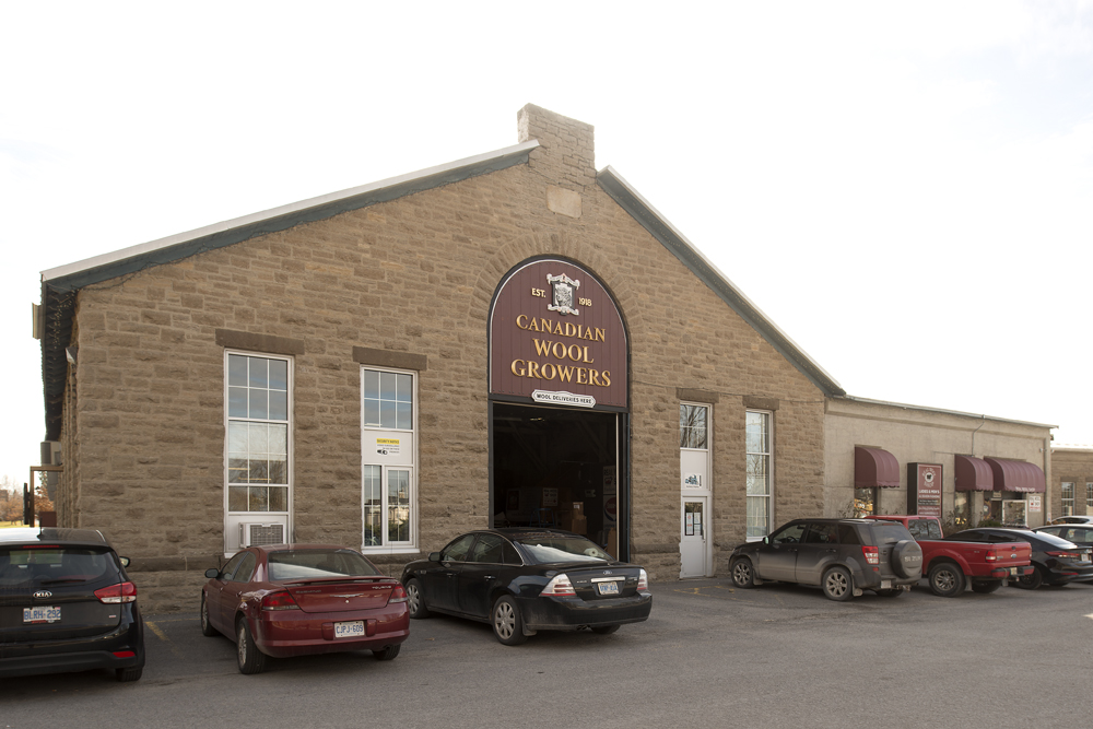 Front facade of the Canadian Cooperative Woolgrowers in Carleton Place