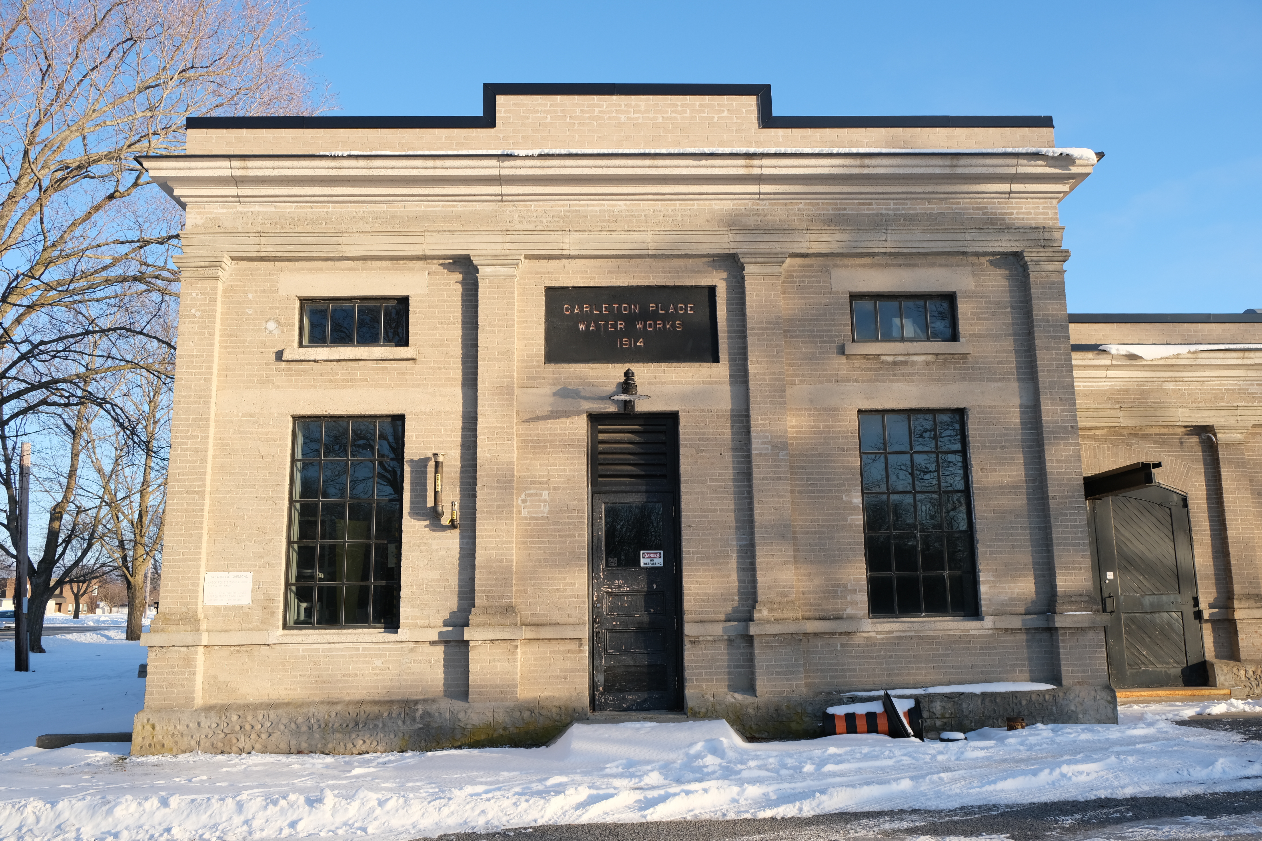 Recent image of the Carleton Place Waterworks' Facade 